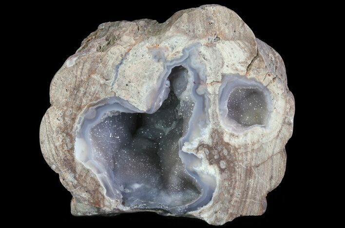 Crystal Filled Dugway Geode (Polished Half) #67475